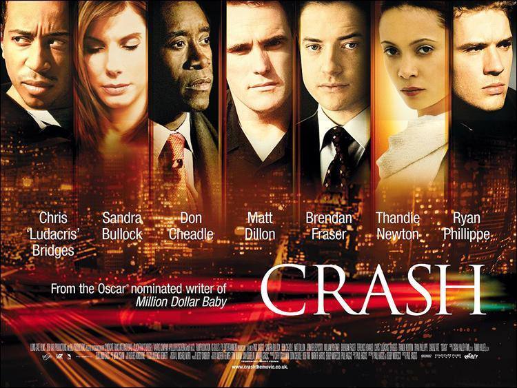Crash (2004). El racismo en Estados Unidos es tan transversal que atraviesa toda la sociedad. En la película de Paul Haggis las historias cruzadas que recoge demuestran la virulencia del racismo y el crimen contra la humanidad que es atacar a otra persona por motivo de su raza.