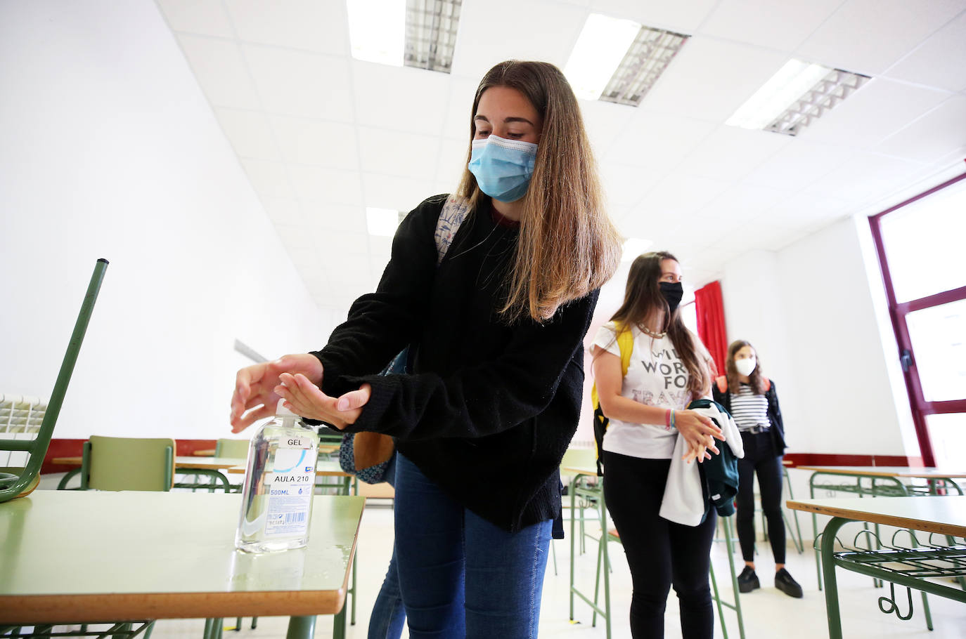 Los centros de secundaria de Oviedo hoy han abierto sus puertas