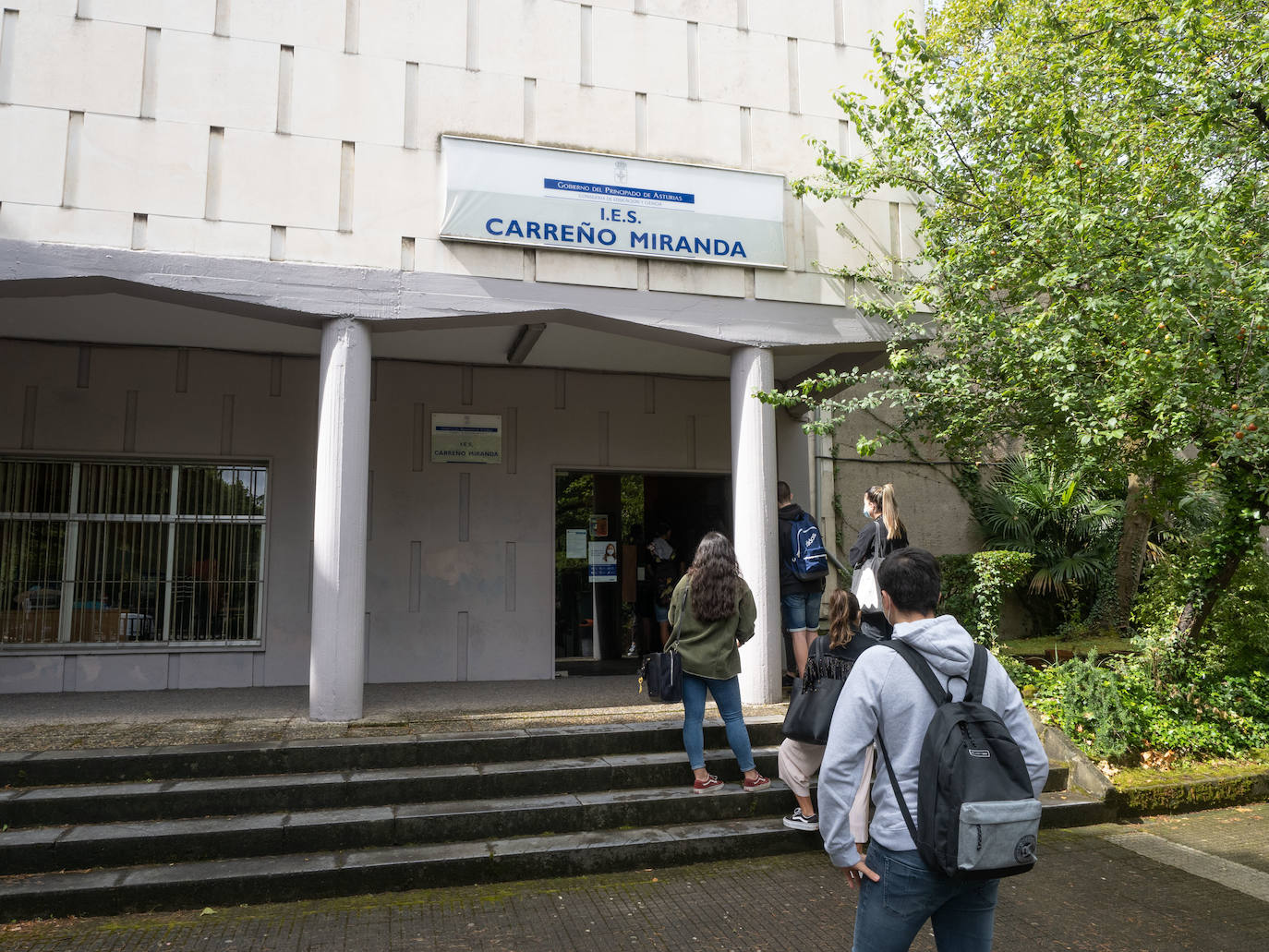 Alumnos del IES Carreño Miranda, de Avilés