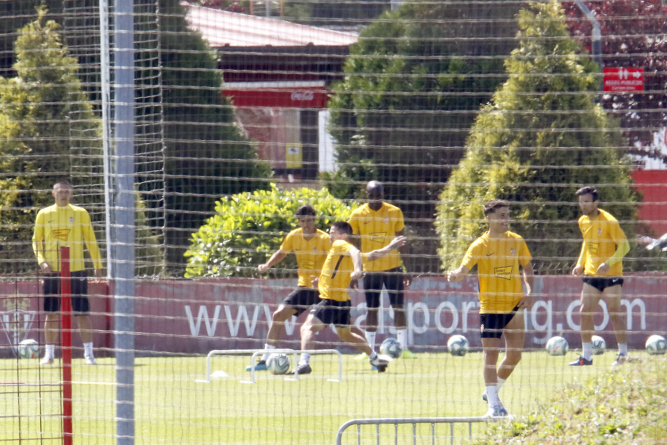 Los rojiblancos ya preparan su próximo partido ante el Depor