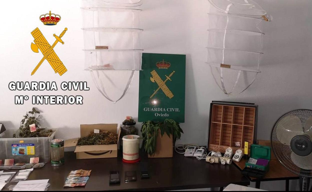 Material incautado por la Guardia Civil