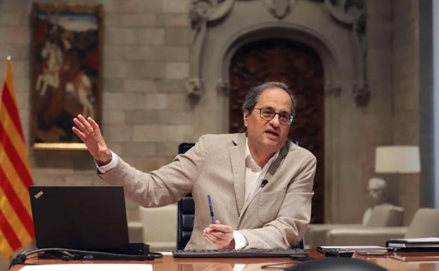 El presidente catalán, Quim Torra. 