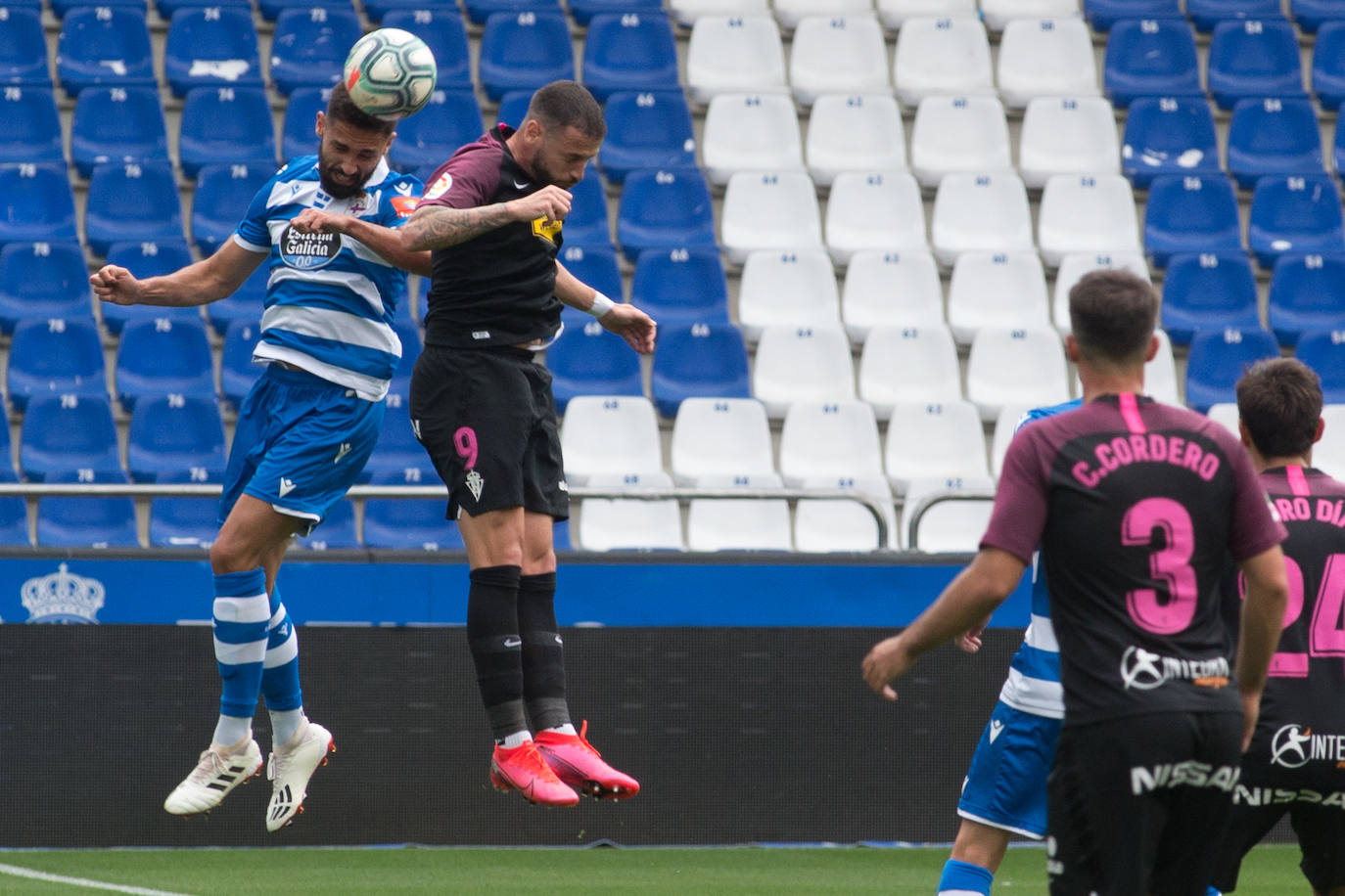 Fotos: Dépor-Sporting, en imágenes