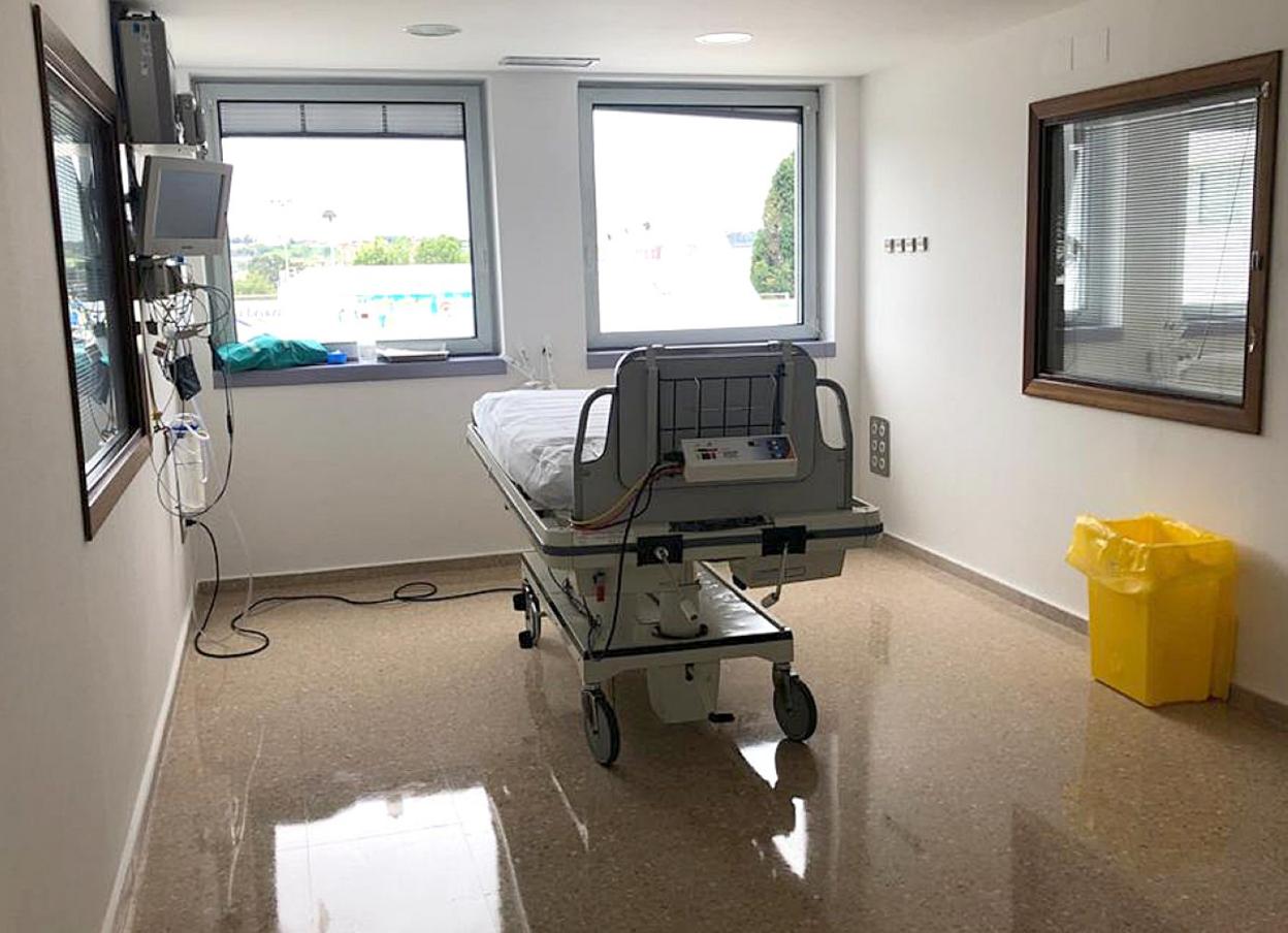 Una de las nuevas habitaciones de cuidados intensivos. 