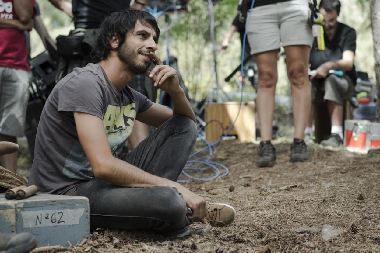 Marc Vigil, en un descanso de la grabación de uno de los capítulos de 'El Ministerio del Tiempo'. 