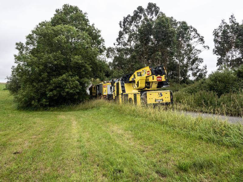 Fotos: Fallece un trabajador de la madera en Cancienes