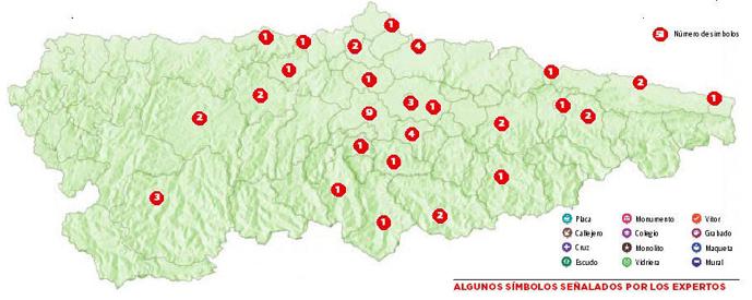 26 concejos incumplen la ley al tener símbolos franquistas, según el Gobierno regional