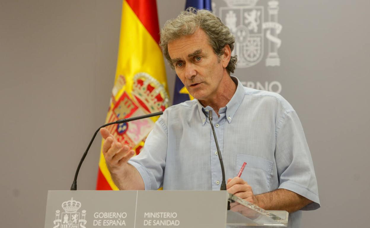 Fernando Simón, durante su comparecencia este lunes.