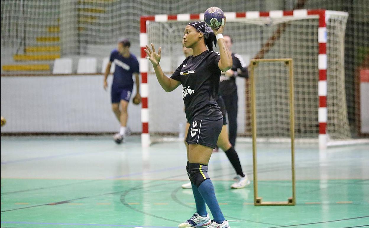 Entrenamiento del Libebank Gijón. 