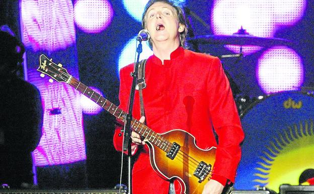 Paul McCartney, en El Molinón en 2014. afp