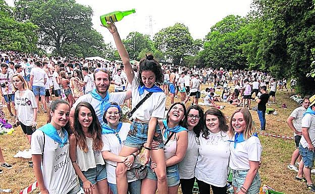 La Sobatiella, hasta la bandera, el año pasado. imanol rimada
