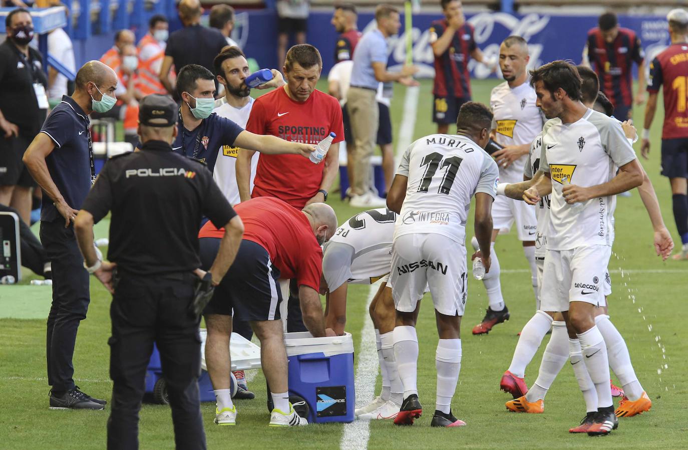 El Sportign ha jugado su penúltimo partido de la temporada ante el Extremadura en el estadio Francisco de la Hera. 