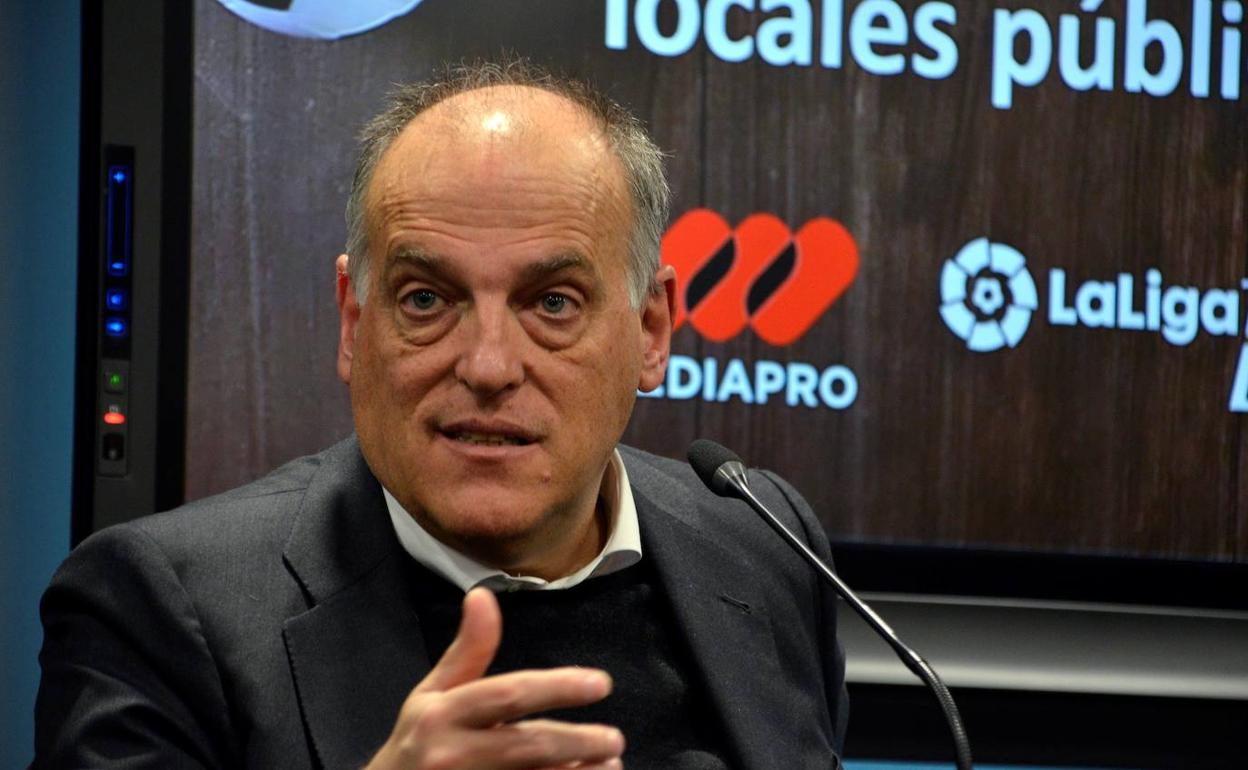 Javier Tebas, presidente de LaLiga. 