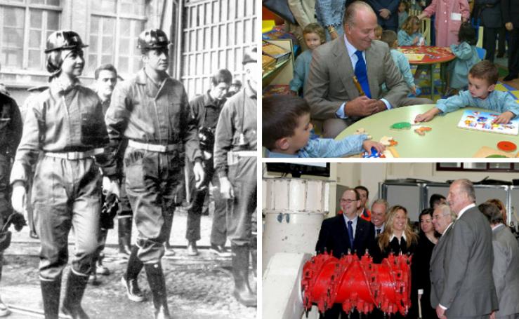 Las visitas de Juan Carlos I a Asturias durante sus cuatro décadas de reinado 