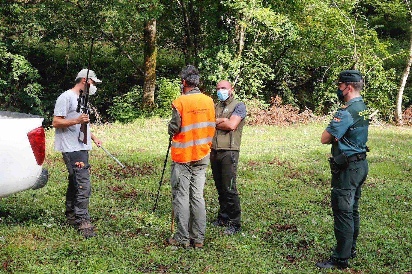 La búsqueda del plantígrado resulta compleja debido a las dificultades de acceso en una zona de monte bajo