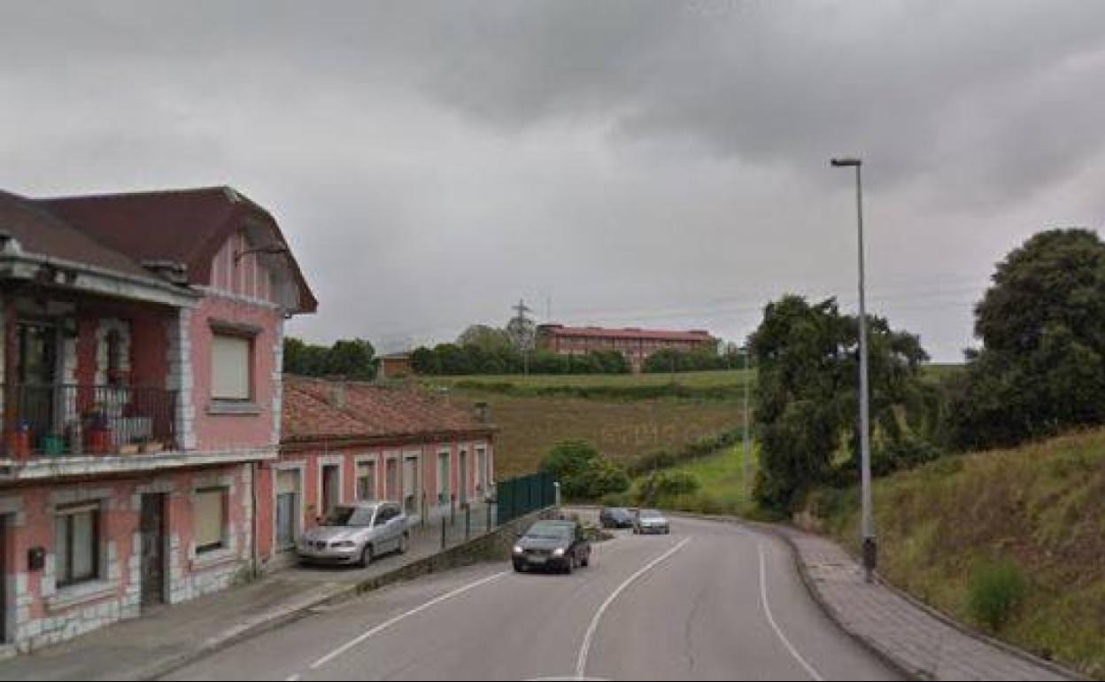 Imagen de archivo de la carretera AS-238 a su paso por Valliniello. 