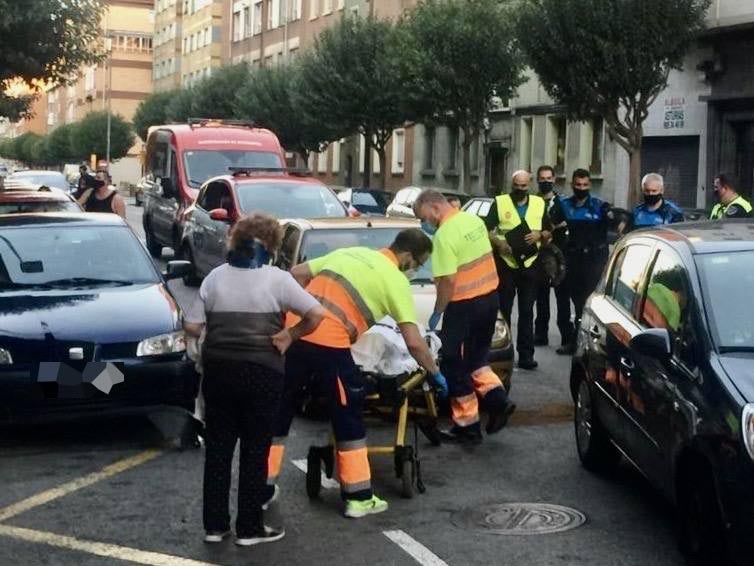 Fotos: Colsión múltiple en Gijón