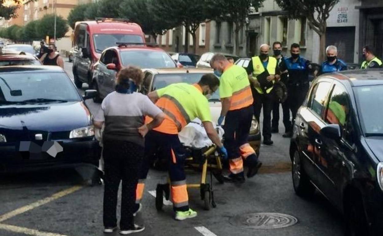 Tres heridos en una colisión múltiple en Gijón