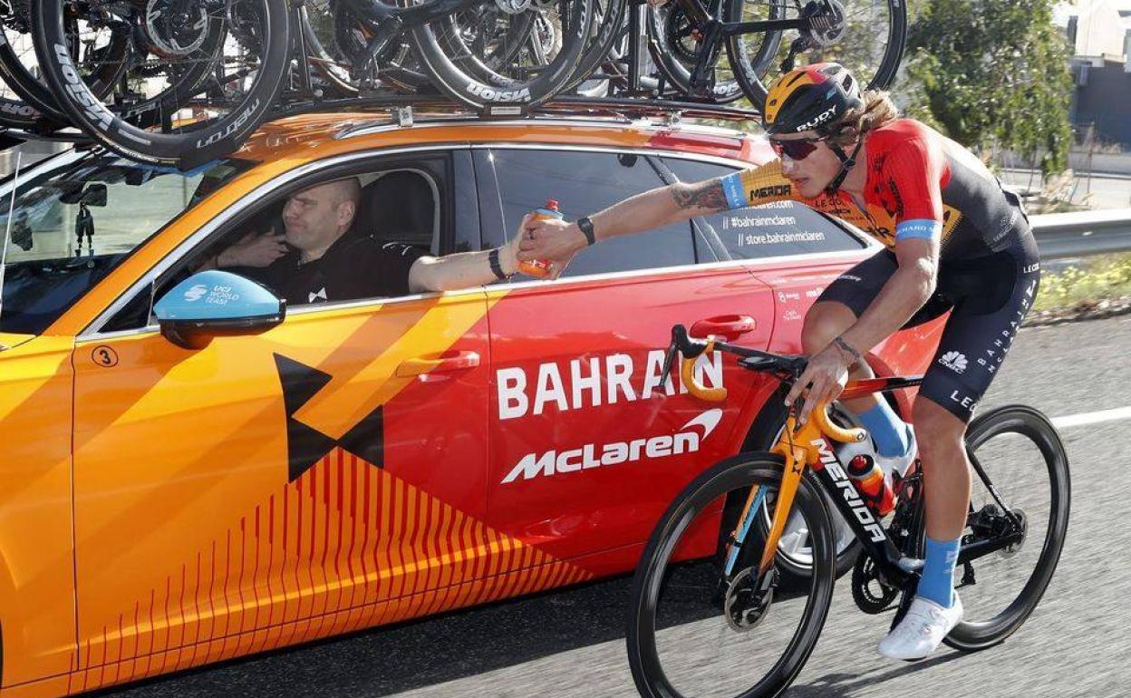 Iván García Cortina, durante una carrera de esta temporada.