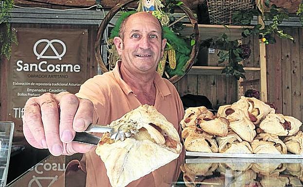 Los Gijonudos, dulces creados por el obrador de San Cosme. 