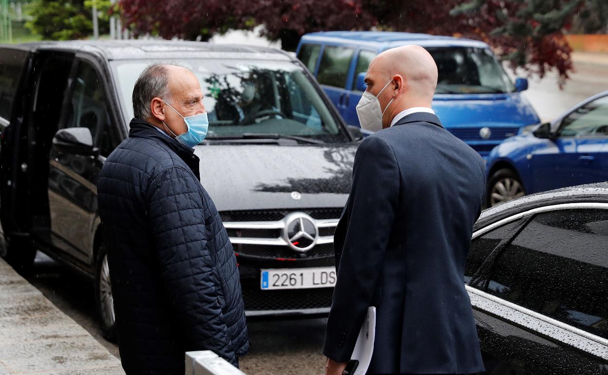 Javier Tebas y Luis Rubiales.