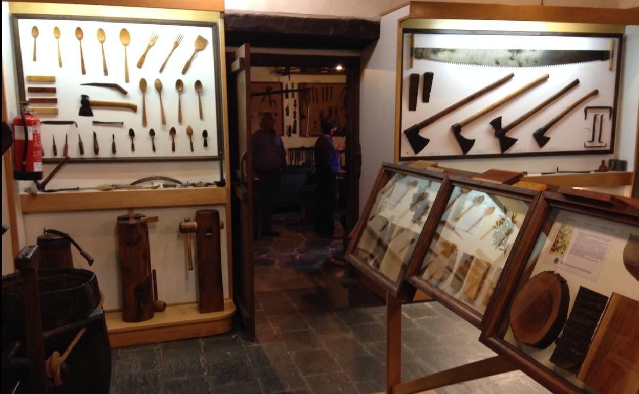 Una de las salas del Museo Etnográfico de Grandas de Salime.