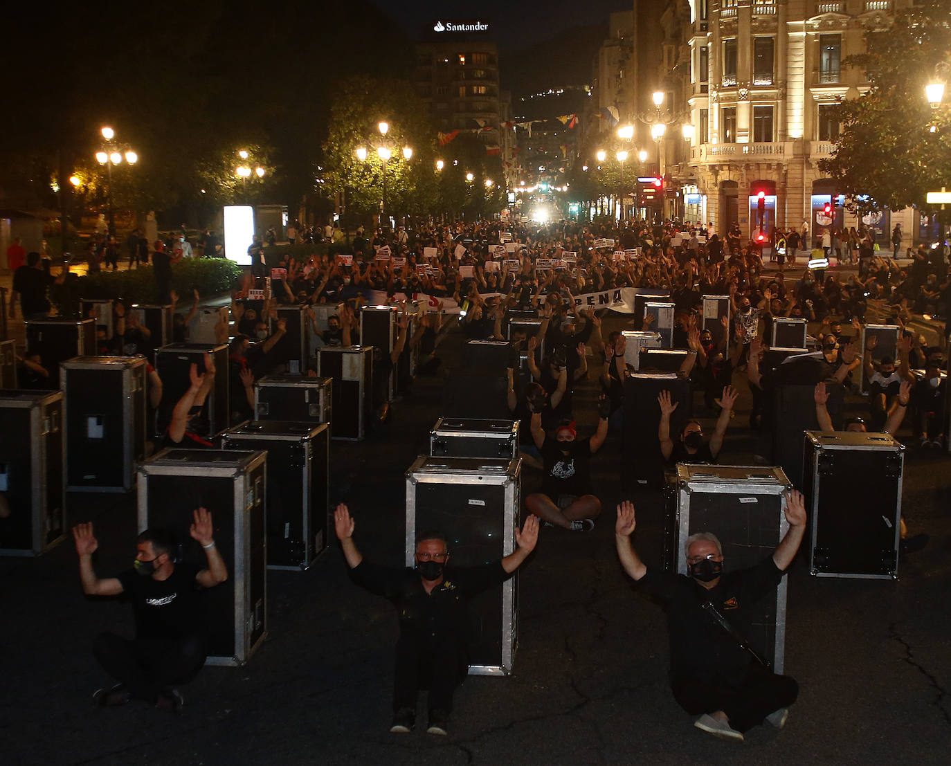 Fotos: El sector del espectáculo y de los eventos exige atención y ayudas en Oviedo