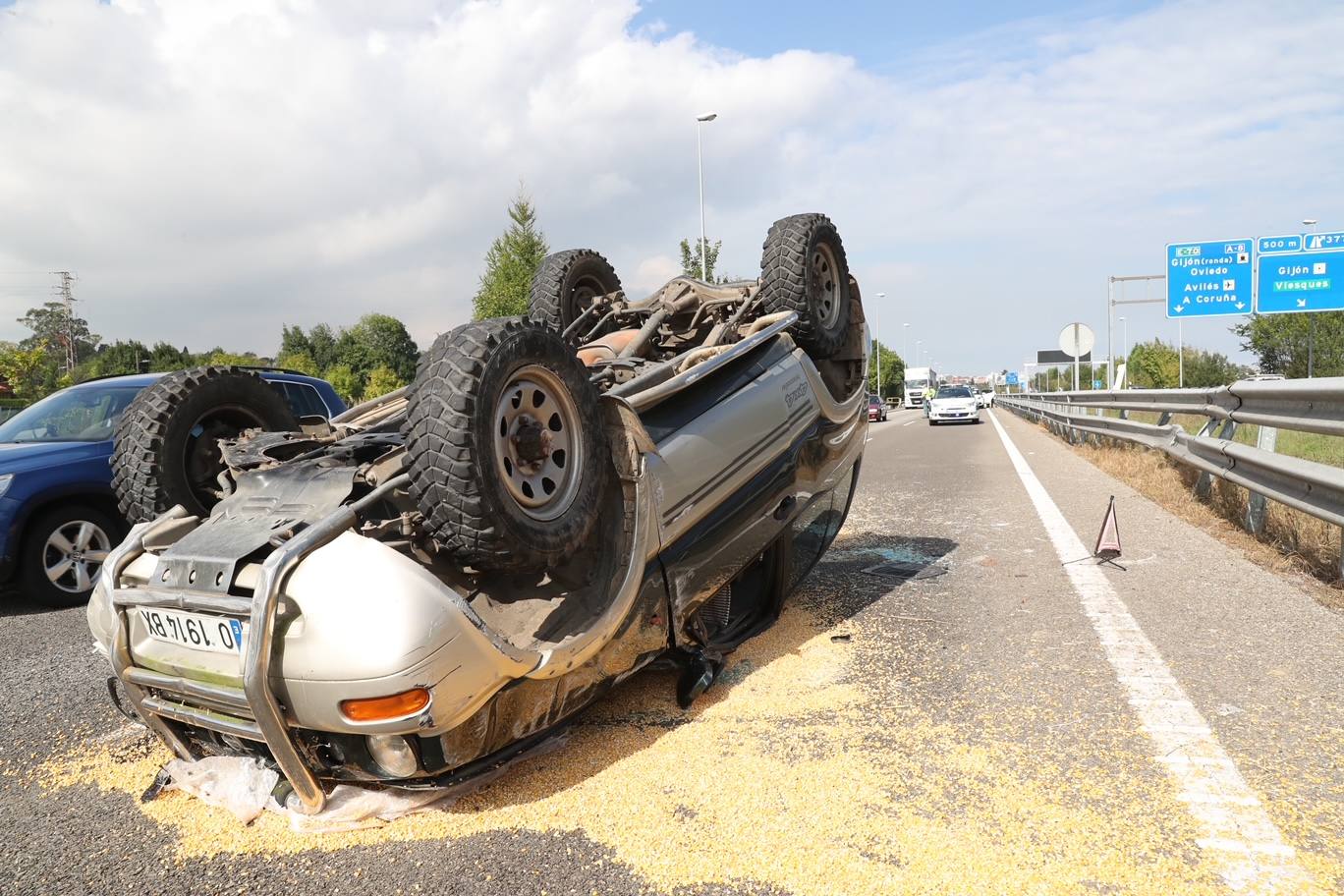 Son dos los vehículos implicados en el accidente