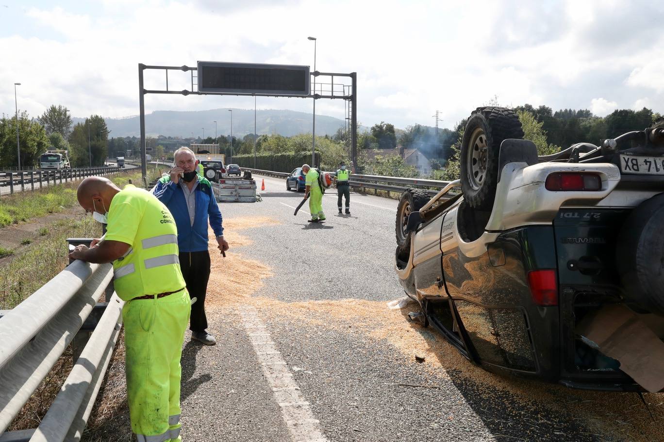 Son dos los vehículos implicados en el accidente