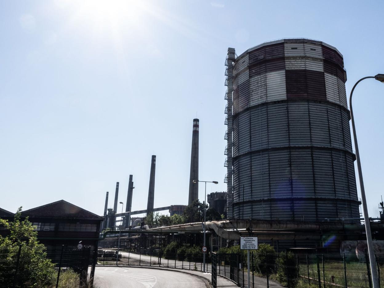 o de los gasómetros de baterías de cok. 