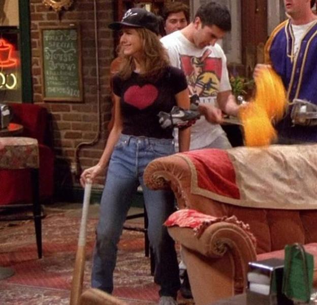 Rachel Green en la serie 'Friends'. 