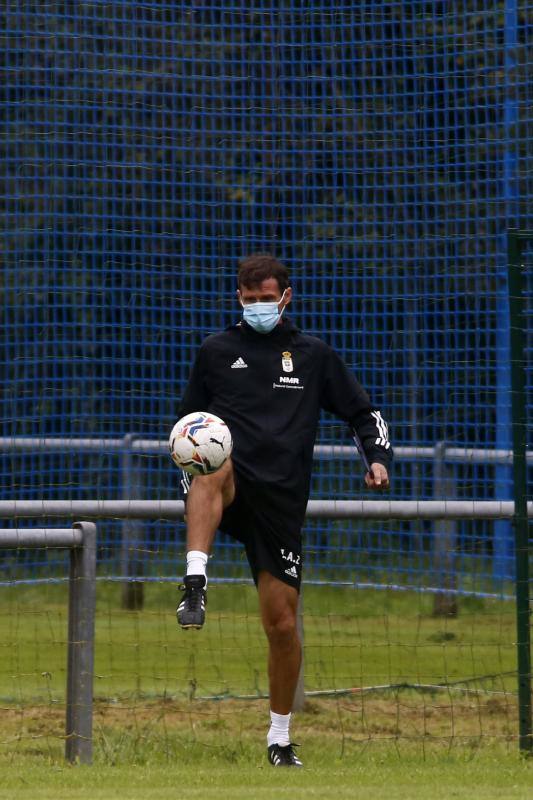 Los azules han entrenado este jueves a las órdenes de Ziganda para preparar el partido de este sábado ante el Albacete. 