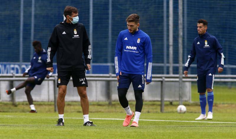 Los azules han entrenado este jueves a las órdenes de Ziganda para preparar el partido de este sábado ante el Albacete. 