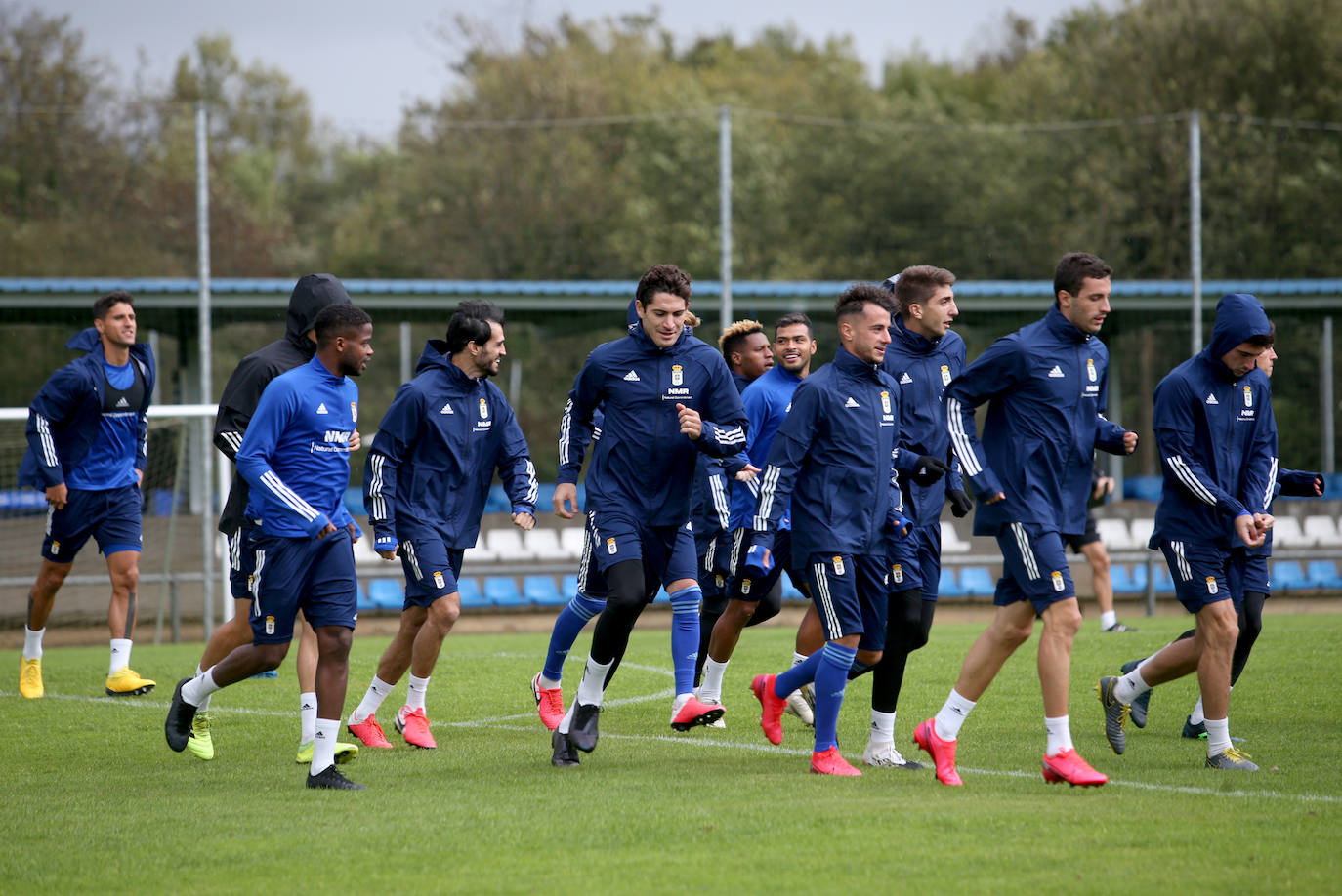 Los azules preparan en El Requexón el encuentro frente al Albacete