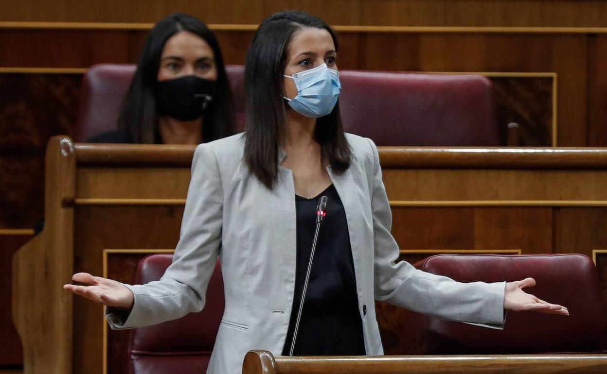 La líder de Cs, Inés Arrimadas. 