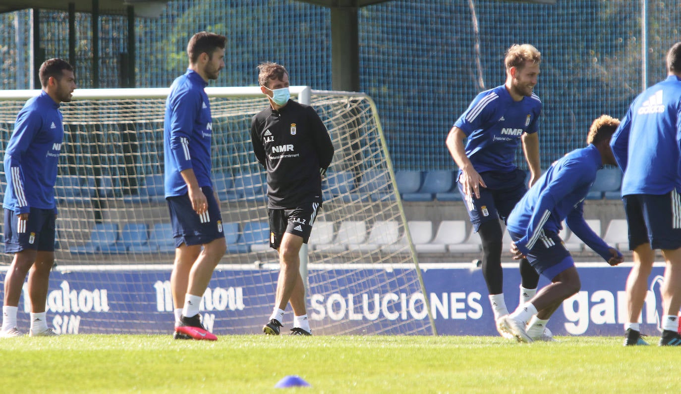 Los azules ya han comenzado a preparar el derbi asturiano, que se disputa este fin de semana. 