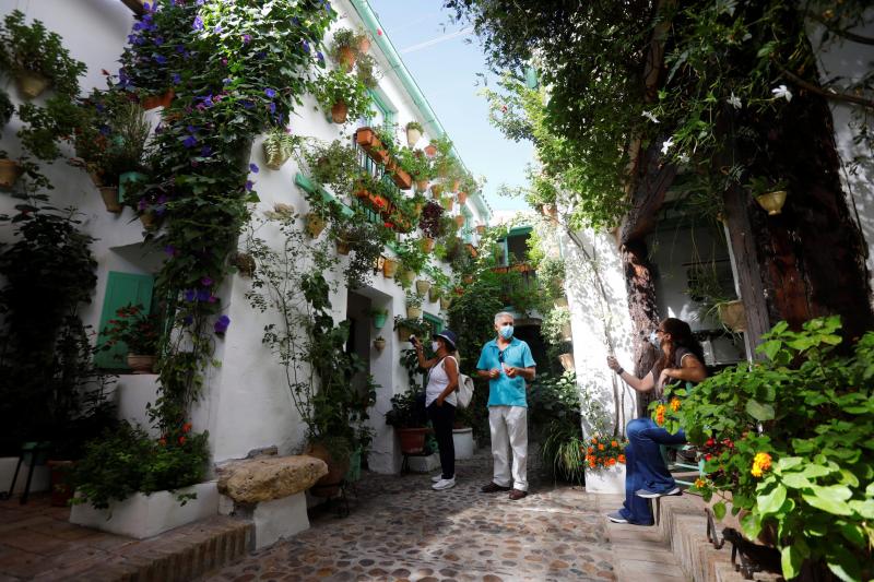 La pandemia obligó a suspender la cita en mayo, pero Córdoba no renuncia a presumir de sus patios y ha inaugurado una nueva edición de su ya famoso festival. En el medio centenar de patios abiertos estos días a los visitantes -a quienes se exigen las oportunas medidas de seguridad- no se ven tantas flores y sí un mayor protagonismo del verde, características que hacen de esta una edición aún más especial. 