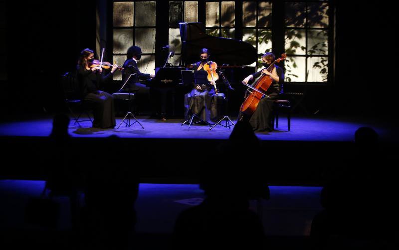 Concierto de Enol Ensemble con un repertorio que incluye piezas musicales compuestas por los galardonados con el Premio Princesa de Asturias de las Artes 2020, John Williams y Ennio Morricone, y adaptadas a un formato de cámara.