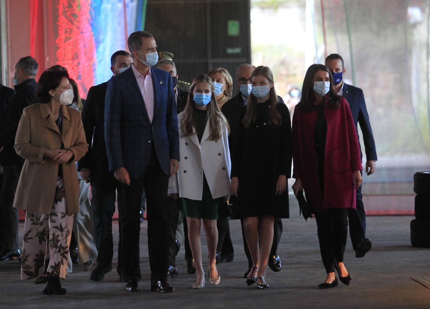 Felipe VI, la Reina Letizia, la Princesa Leonor y la infanta Sofía han recorrido las instalaciones culturales de la Semana de los Premios Princesa