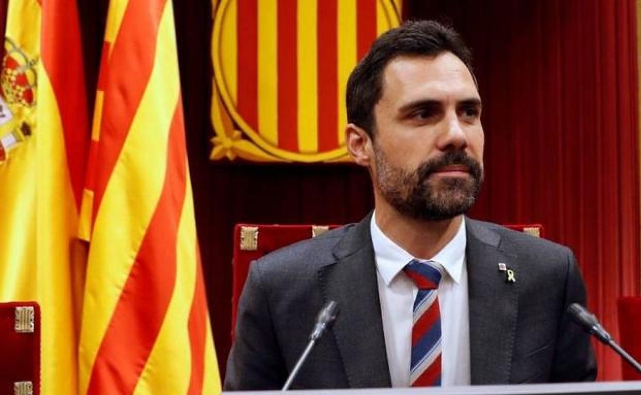 El presidente de la Cámara catalana, Roger Torrent. 