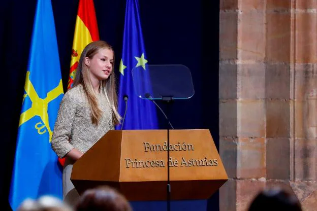 La Princesa Leonor apela a la solidaridad y responsabilidad de los jóvenes