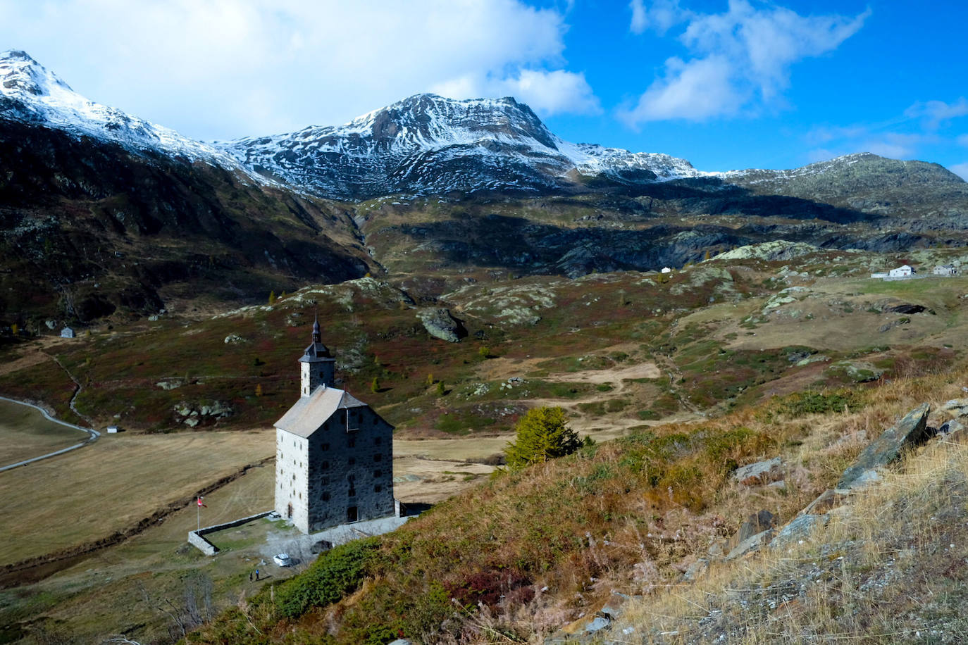 El sendero Simplon, cerca de la ciudad suiza de Brig