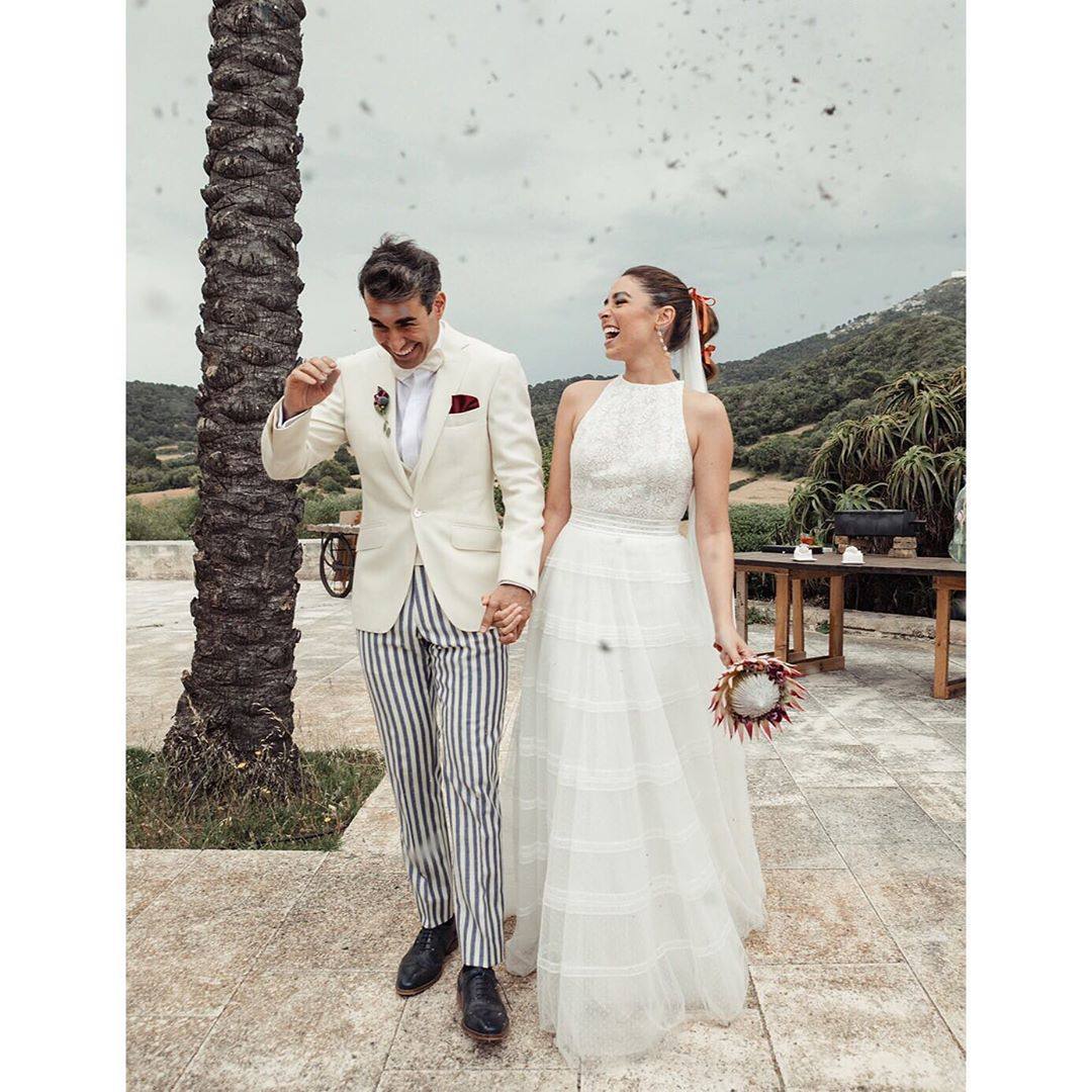 Candela Serrat y Daniel Muriel cumplieron su primer aniversario de bodas poco antes de dar la bienvenida a su primera hija, Mérida.