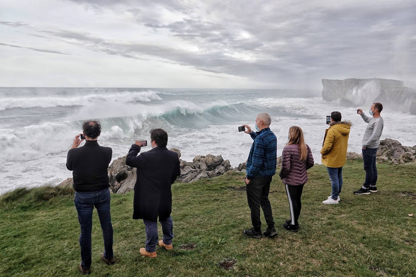 Fotos: Las espectaculares olas que azotaron la costa asturiana