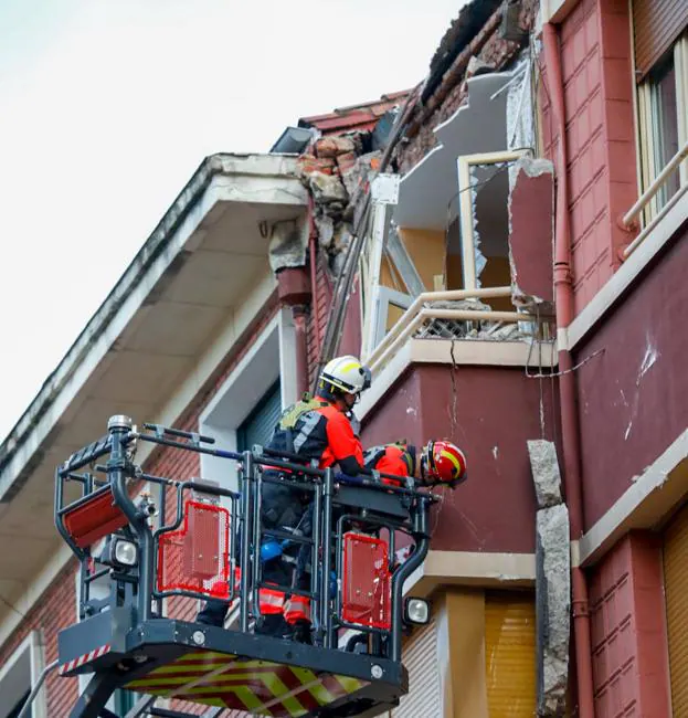 Vídeo: este es el momento exacto en el que se desploma la fachada 