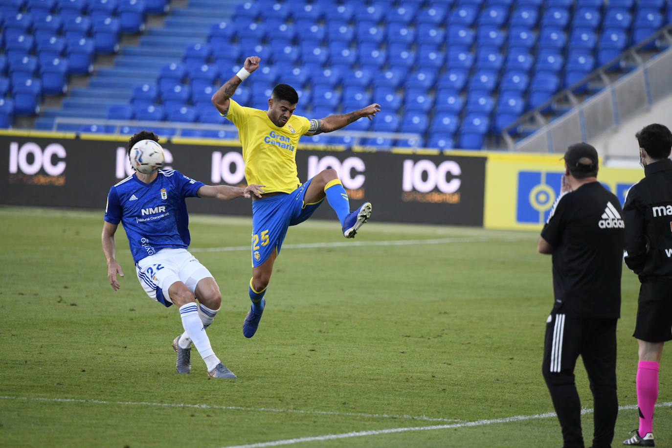 Jugadas del partido disputado este sábado en tierras canarias entre Las Palmas y el Real Oviedo. 