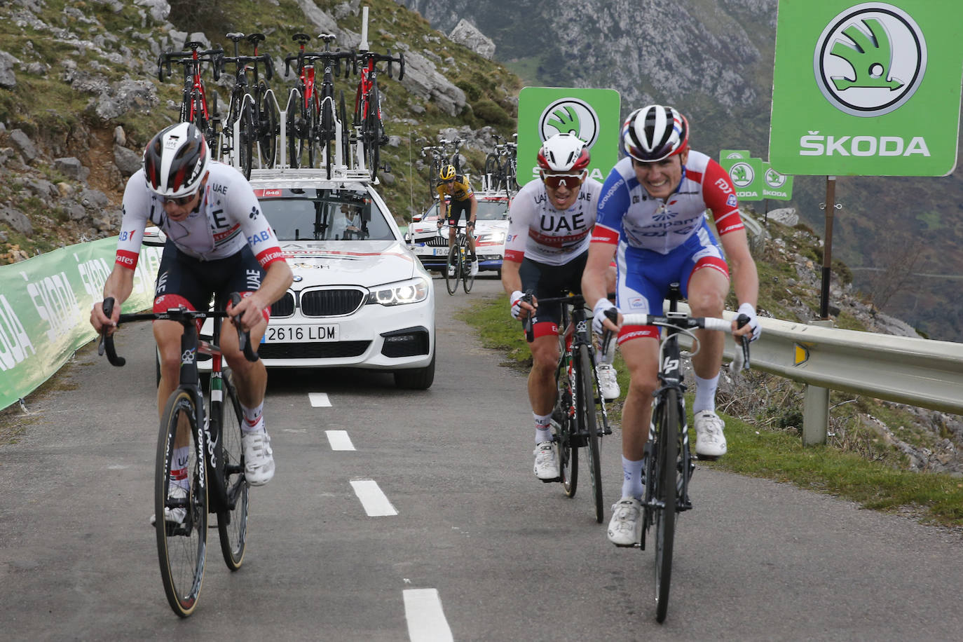 Segunda jornada de la Vuelta Ciclista en tierras asturianas, que transcurrió entre Pola de Laviana y L'Angliru.