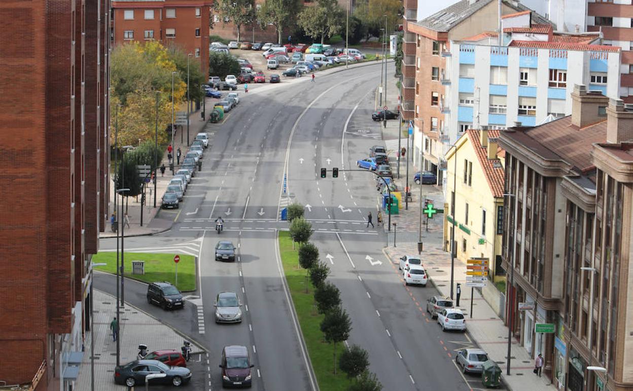 La avenida de Cervantes, donde se sorprendió al hombre con la furgoneta robada. 