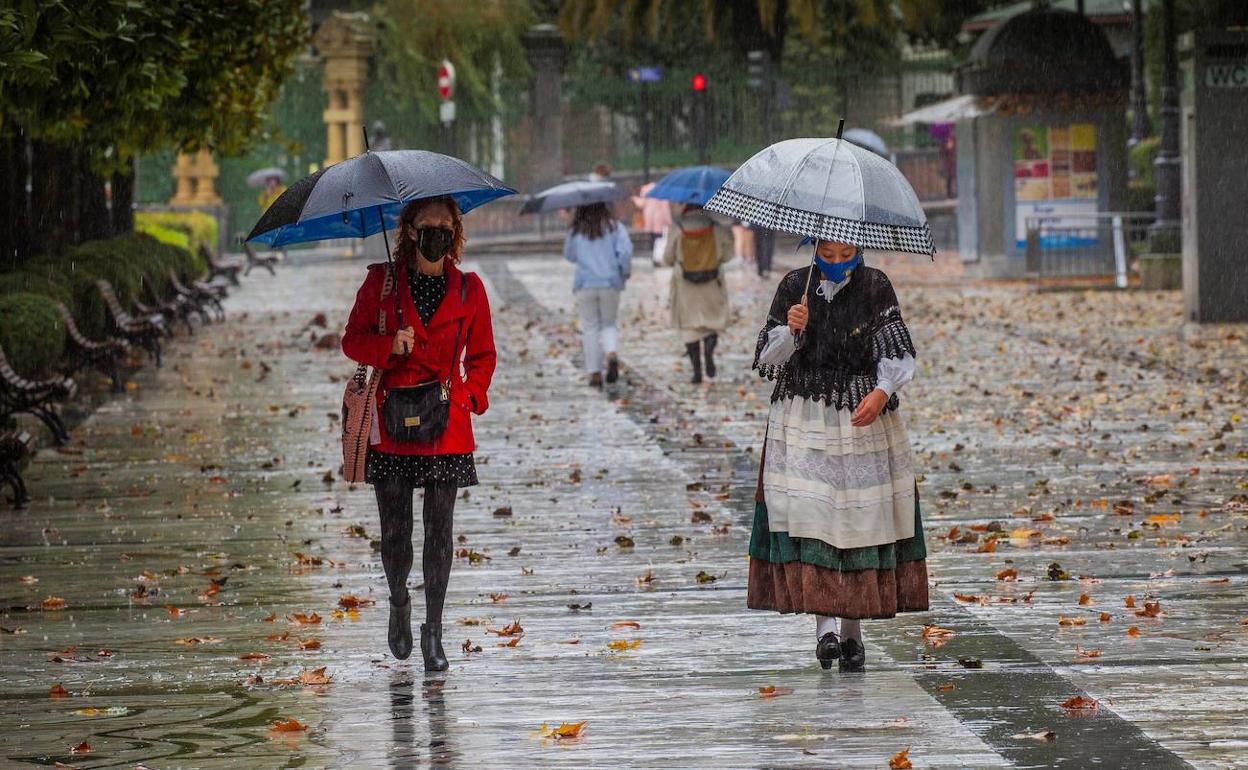 El frío y las lluvias se instalarán este jueves en Asturias 