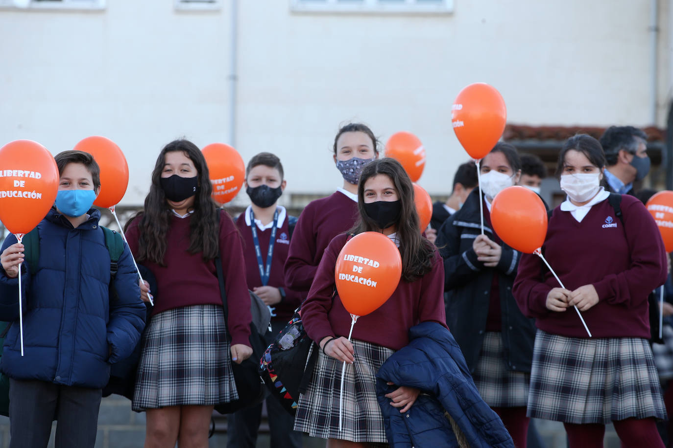 Los escolares ovetenses protestan por la Ley Celaá